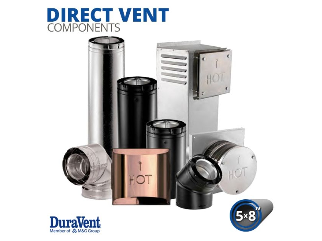 5" x 8" Diameter DuraVent DirectVent Pro Components