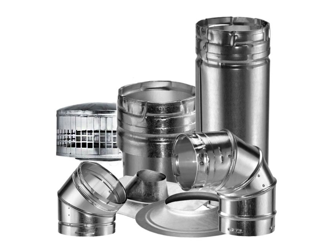 Metal-Fab Double Wall B-Vent Chimney Pipe - 10"