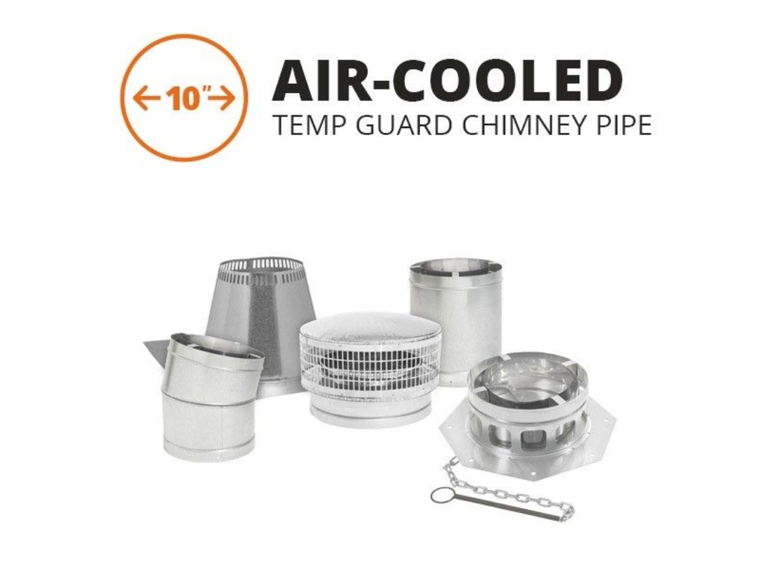 Metal-Fab Air-Cooled Temp Guard Chimney Pipe - 10"
